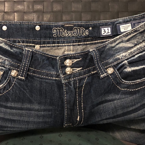 Miss Me, Size 31, Jewelled Jeans - Picture 2 of 5